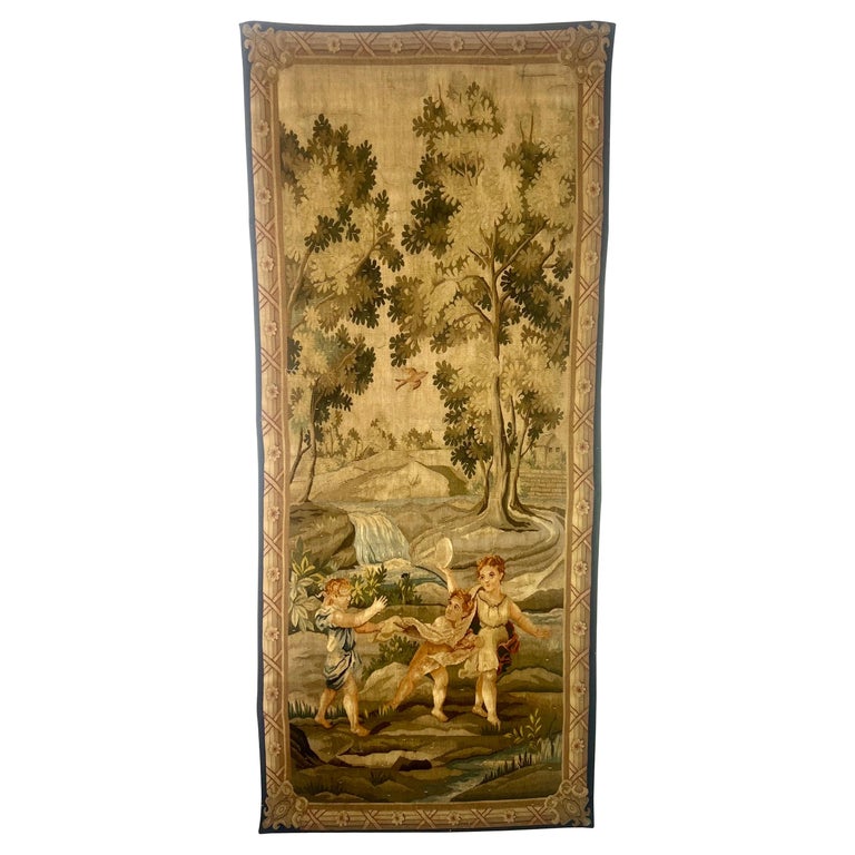 Charming Romantic Early 19th-Century French Tapestry