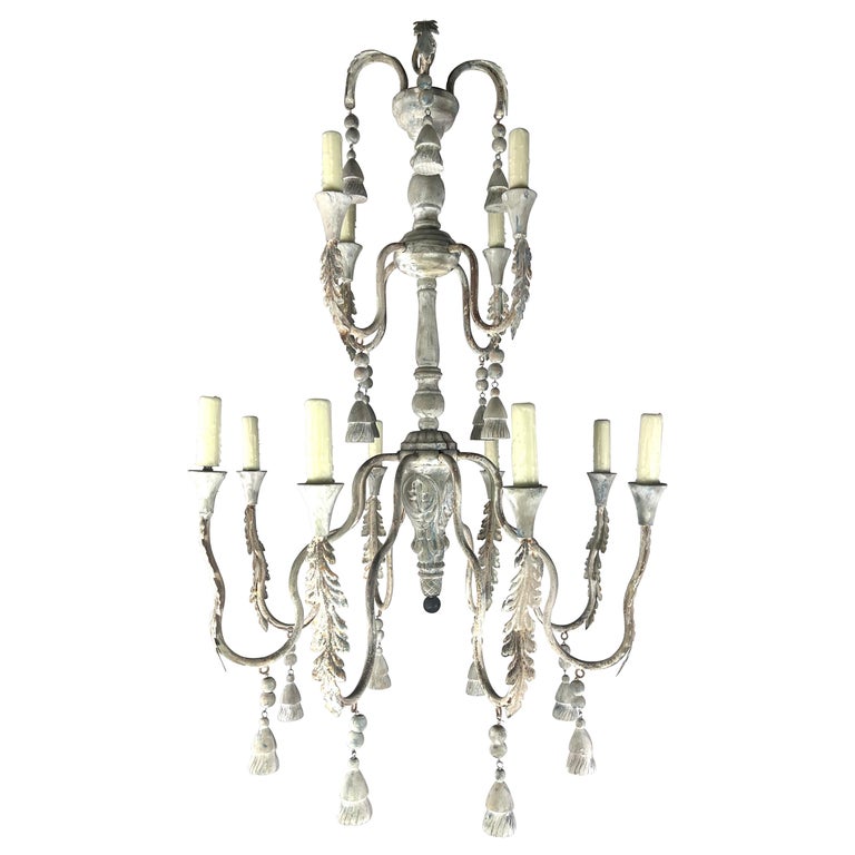 12-Light Tuscan Style Two-Tier Chandelier