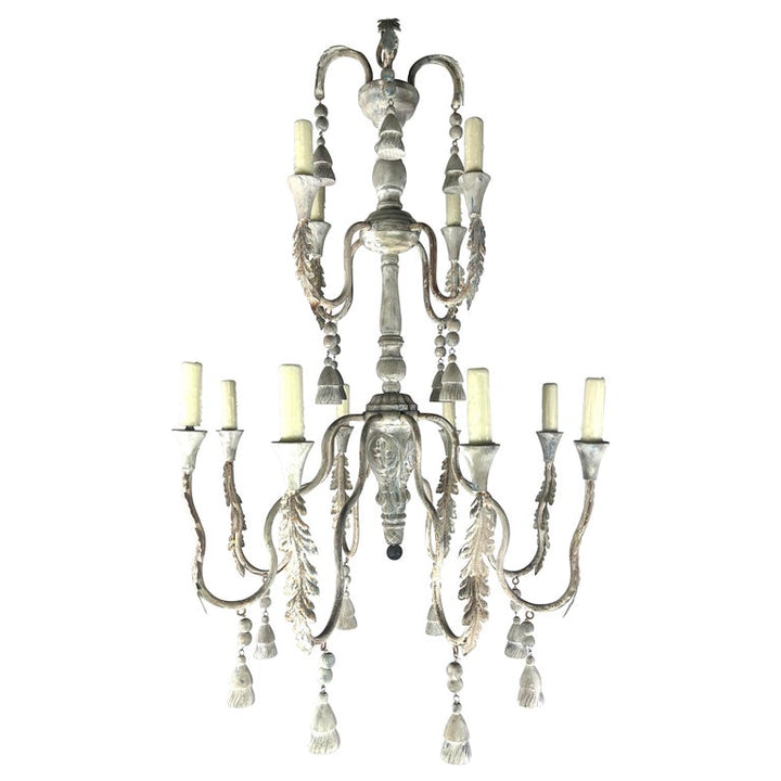 12-Light Tuscan Style Two-Tier Chandelier