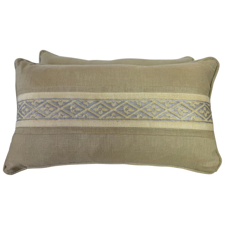 Pair of Mariano Fortuny Textile Pillows
