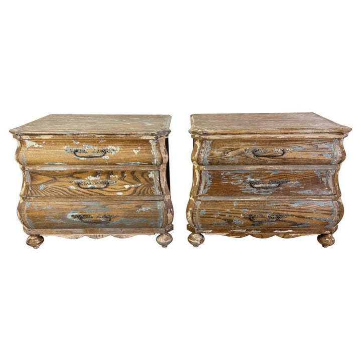 Pair of Louis Xv Style Bombe Chests