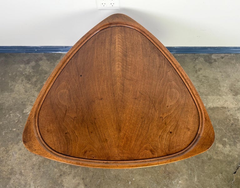 Sculptural Danish Modern Triangular Coffee Table