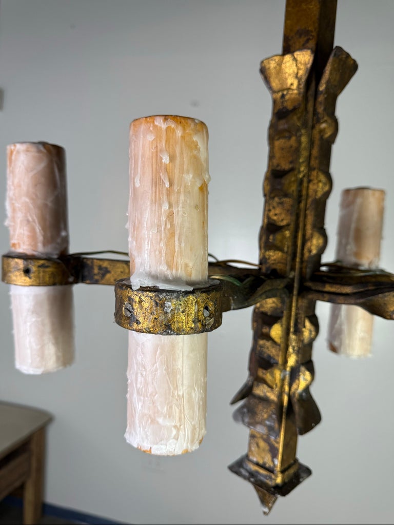Spanish Hand Forged Iron Chandelier