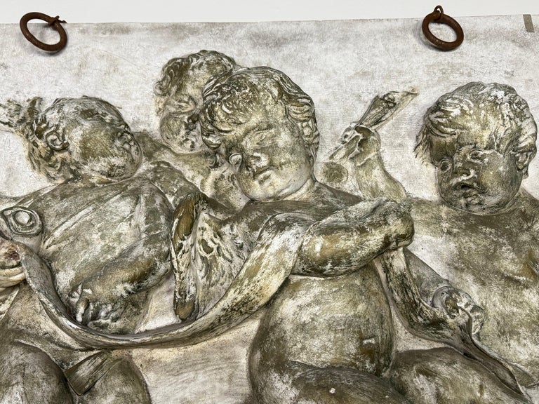 Bas-Relief Artwork of Cherubic Figures C. 1900
