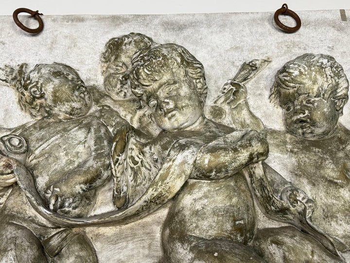 Bas-Relief Artwork of Cherubic Figures C. 1900