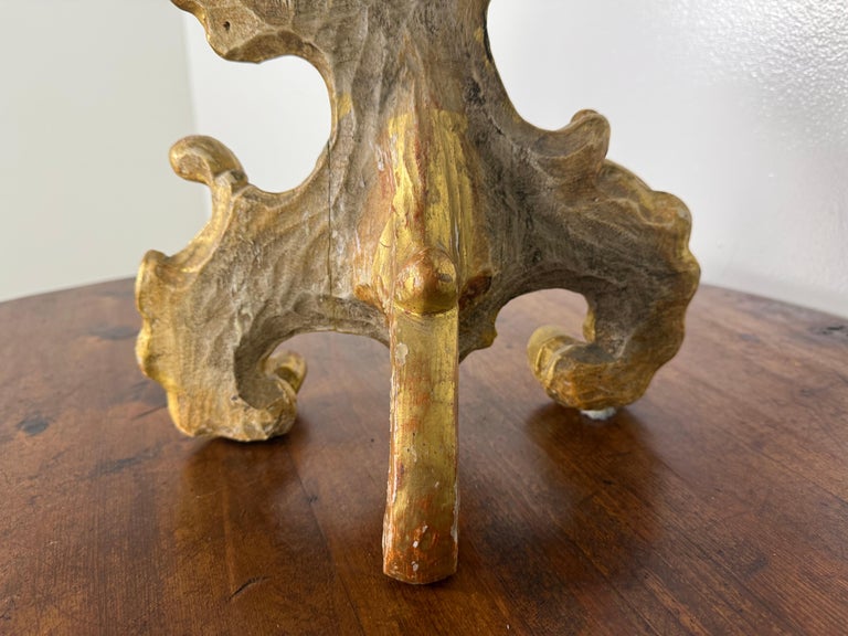 19th C. Italian Giltwood Candlestick