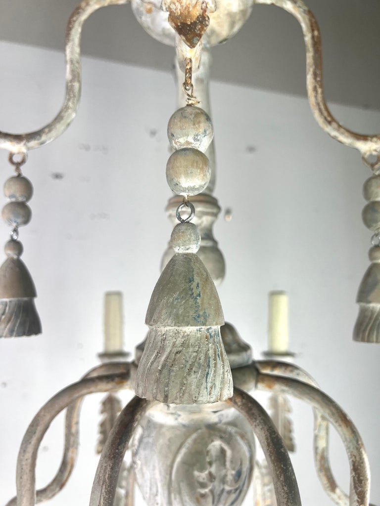 12-Light Tuscan Style Two-Tier Chandelier