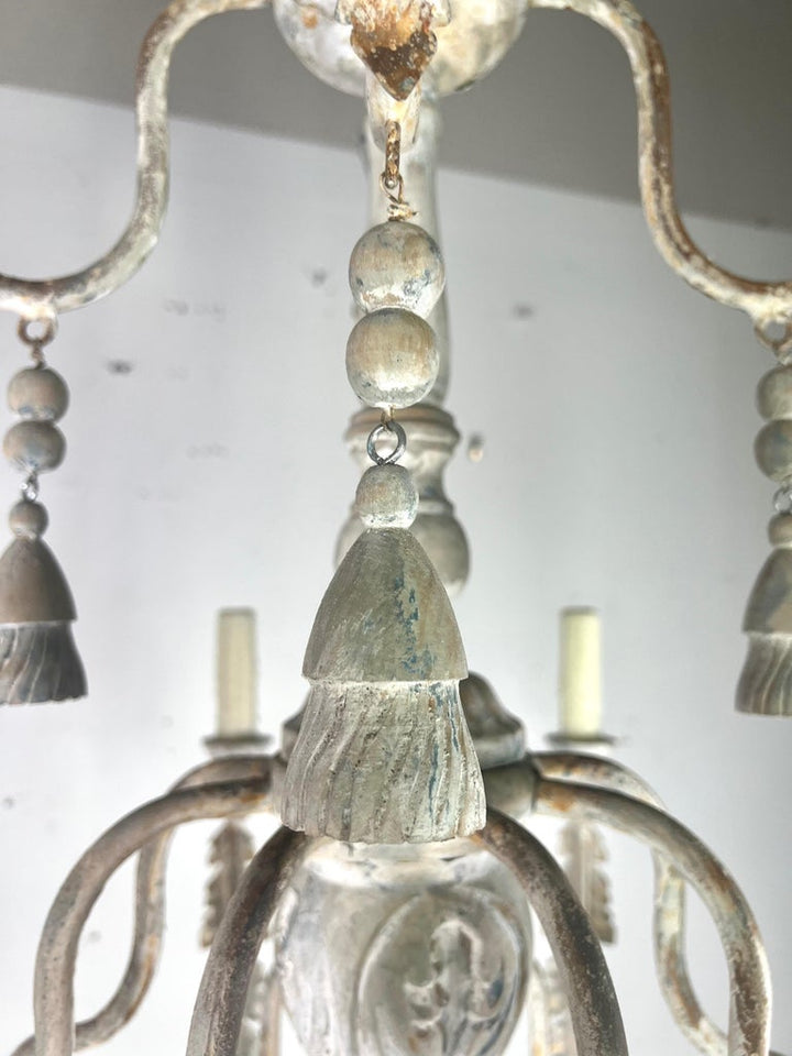 12-Light Tuscan Style Two-Tier Chandelier