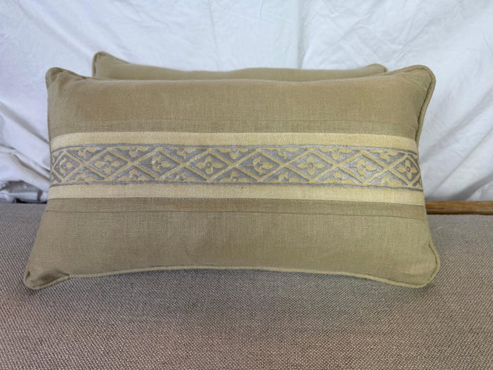 Pair of Mariano Fortuny Textile Pillows
