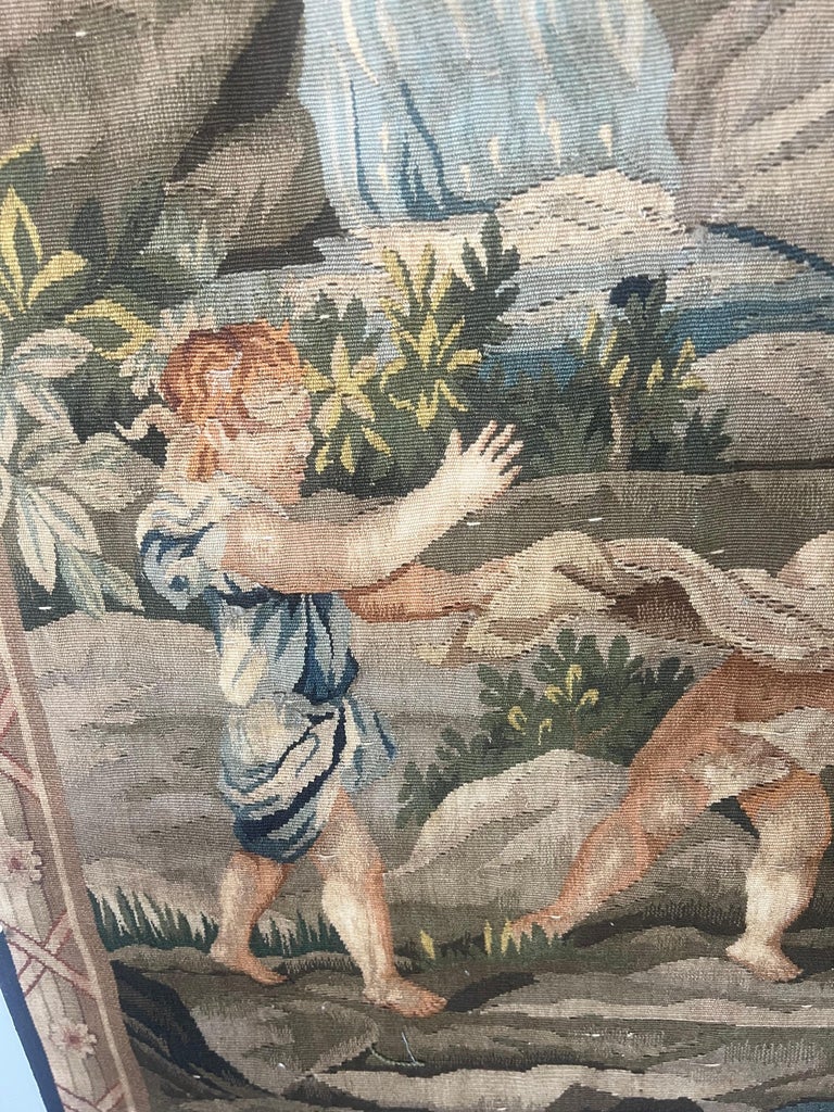 Charming Romantic Early 19th-Century French Tapestry
