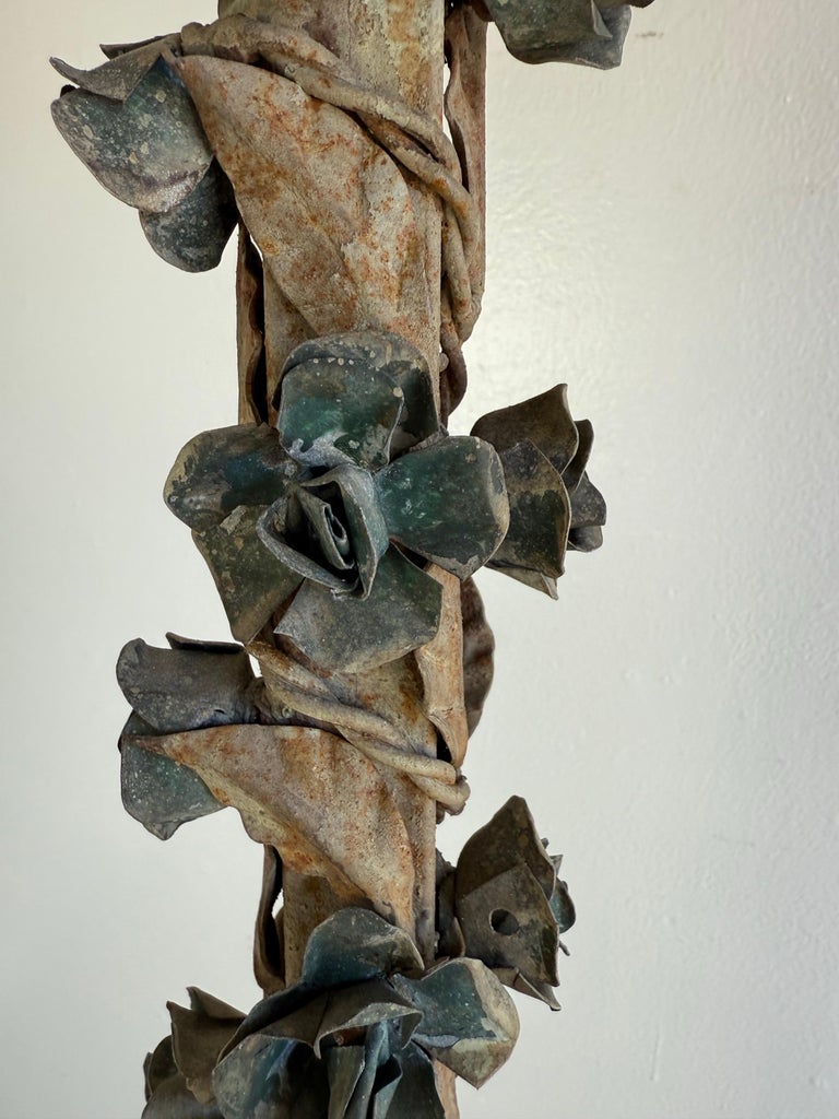 Pair of French Wrought Iron Standing Lanterns