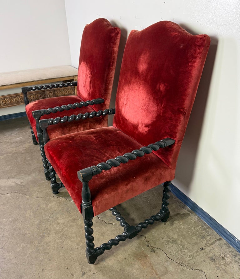 Pair of 19th C. Spanish Armchairs