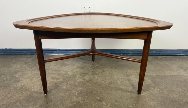 Sculptural Danish Modern Triangular Coffee Table