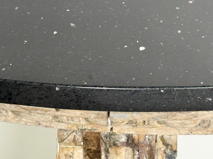 Italian Silvered Console w/ Granite Top