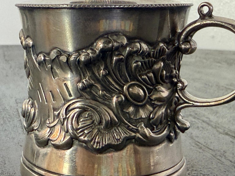 Victorian Silver Plated Oil Lamp by Derby Silver Company