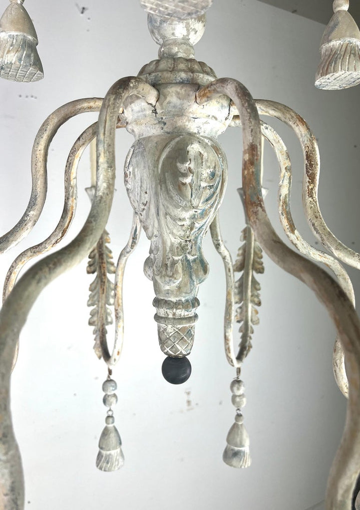 12-Light Tuscan Style Two-Tier Chandelier