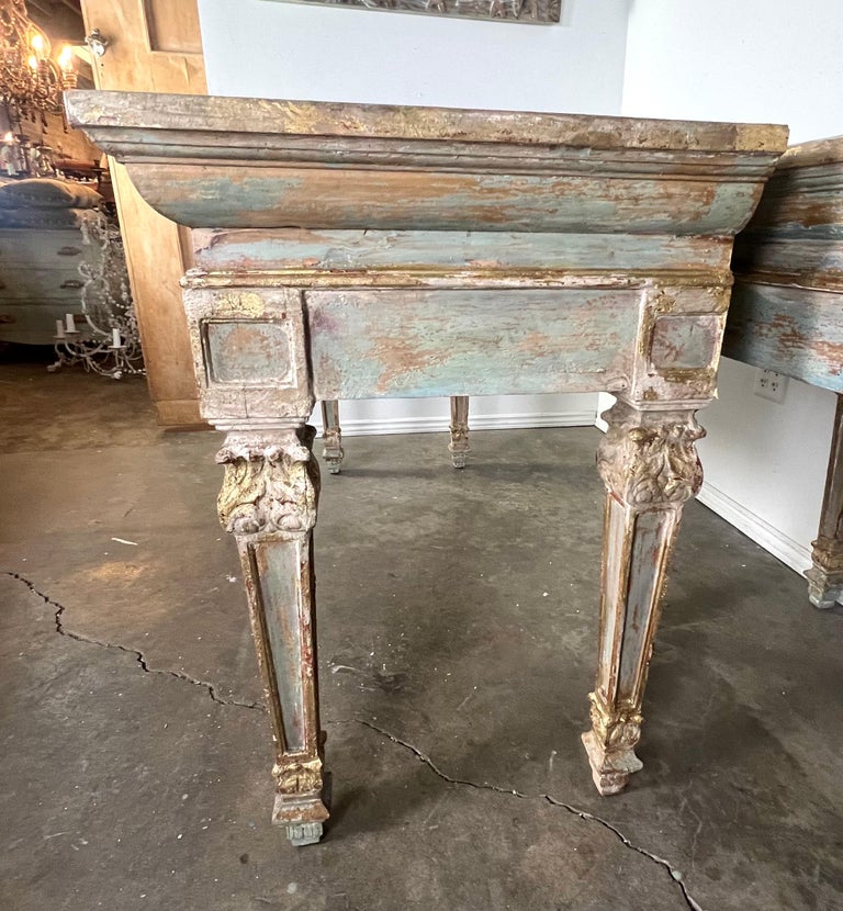 French Provincial Painted Console-Pair is Available