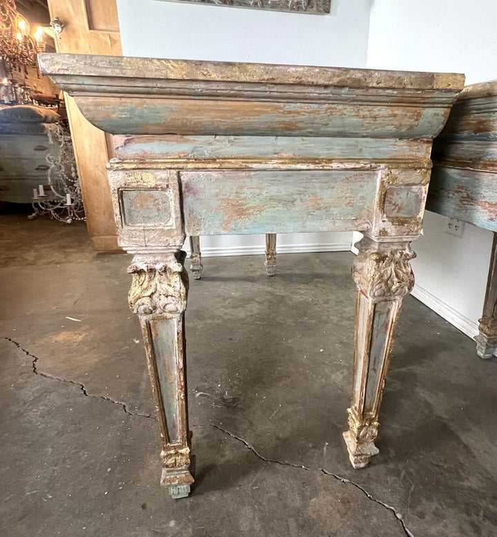 French Provincial Painted Console-Pair is Available