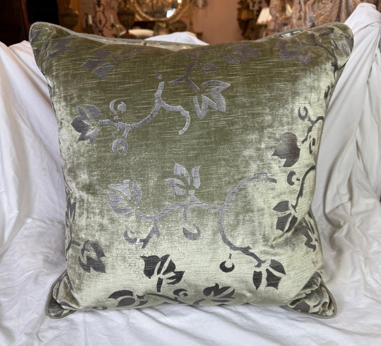 Pair of Stenciled Nomi Velvet Pillows