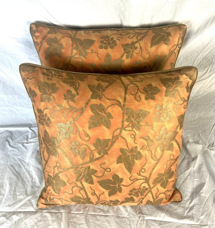 Pair of Ederna Patterned Fortuny Textile Pillows