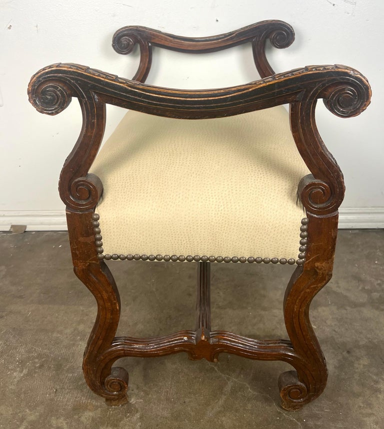 19th C. Italian Baroque Style Bench