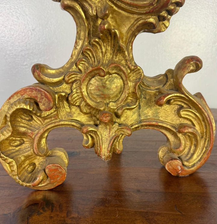 19th C. Italian Giltwood Candlestick