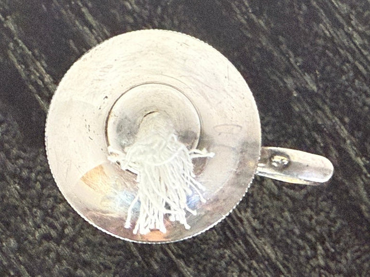 Victorian Silver Plated Oil Lamp by Derby Silver Company