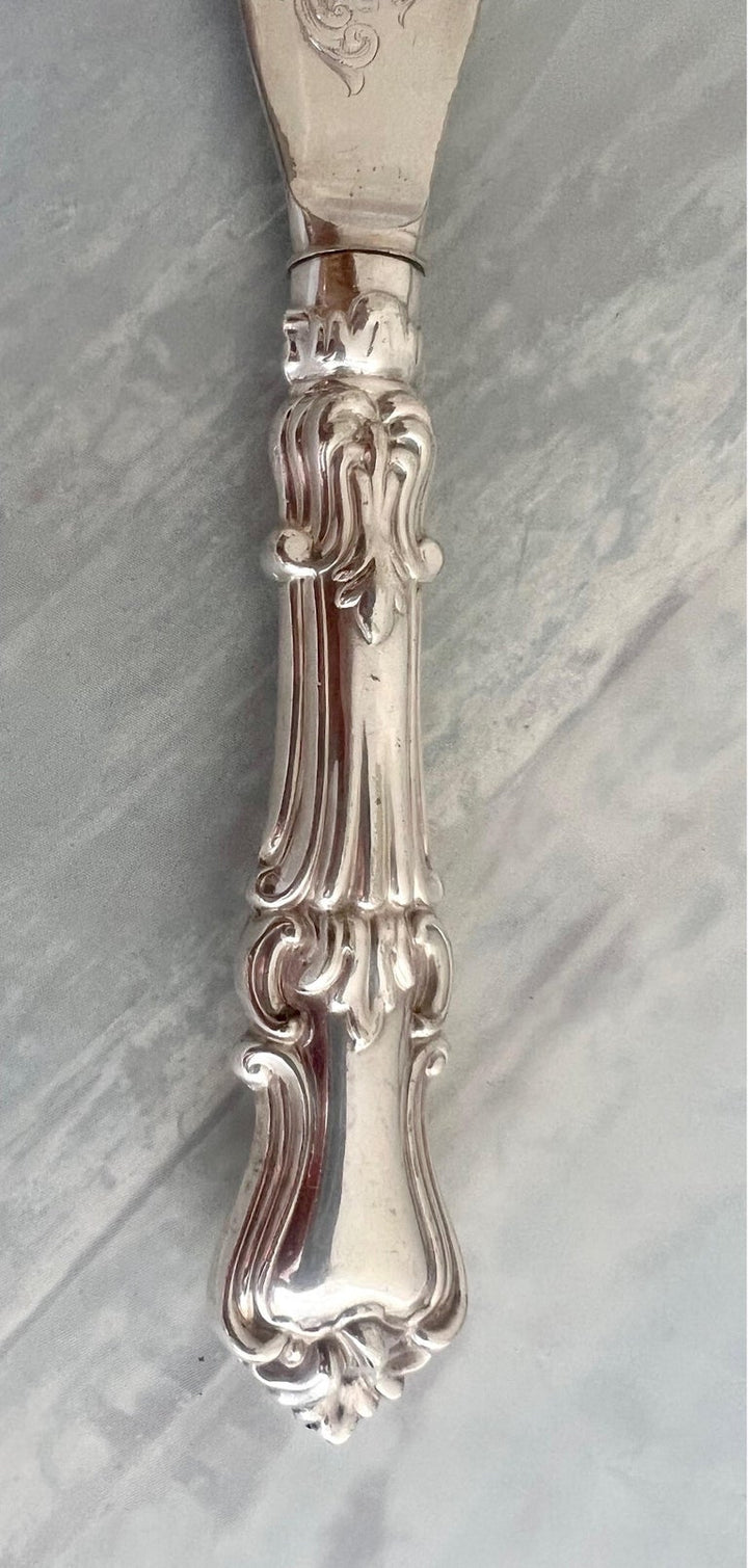 Victorian Silver Fish Serving Set-Early 20th Century