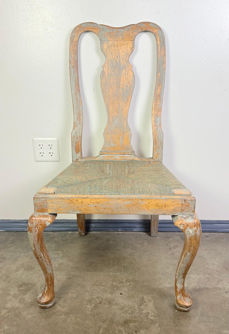 Set of Eight Queen Anne Dining Chairs