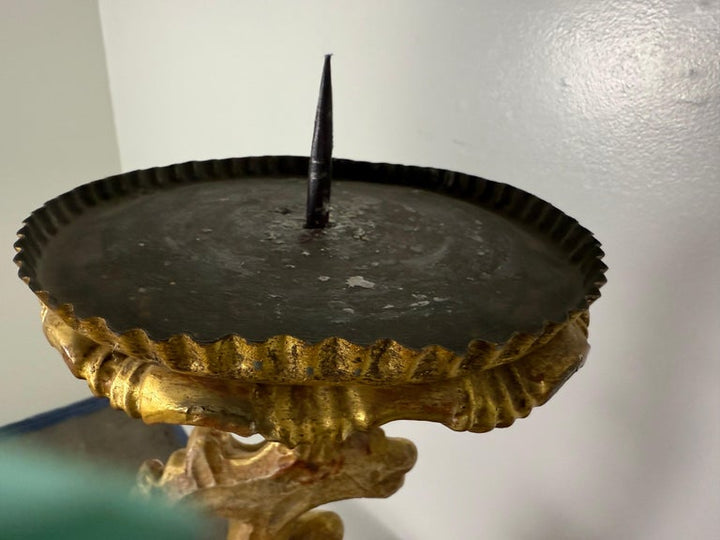 19th C. Italian Giltwood Candlestick