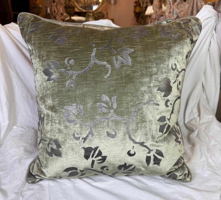 Pair of Stenciled Nomi Velvet Pillows