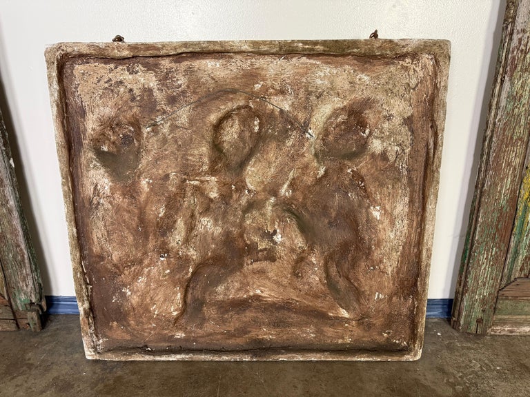 Bas-Relief Artwork of Cherubic Figures C. 1900