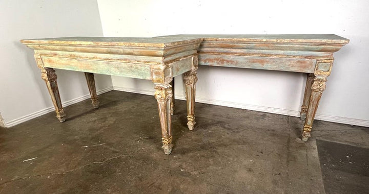 French Provincial Painted Console-Pair is Available
