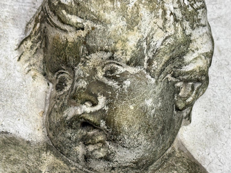 Bas-Relief Artwork of Cherubic Figures C. 1900