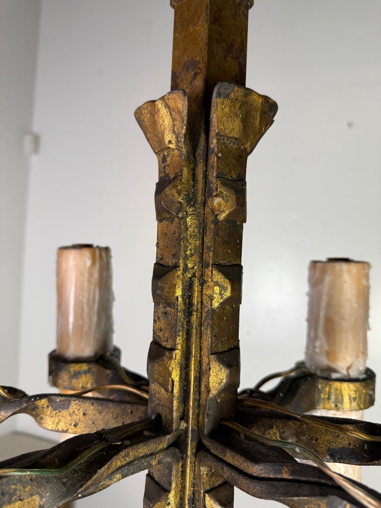Spanish Hand Forged Iron Chandelier