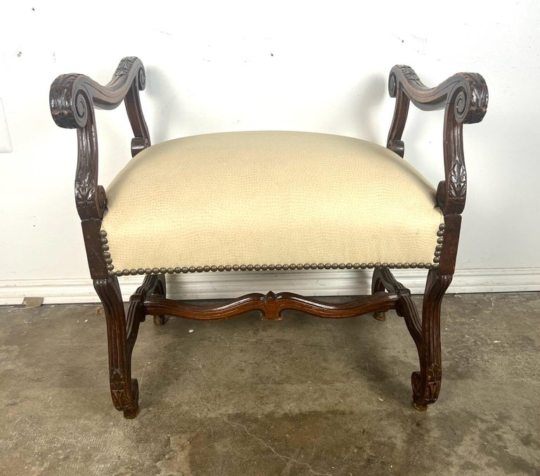 19th C. Italian Baroque Style Bench