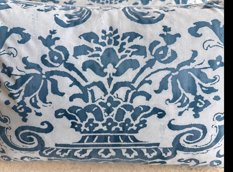 Pair of Blue Venetian Fortuny Pillows