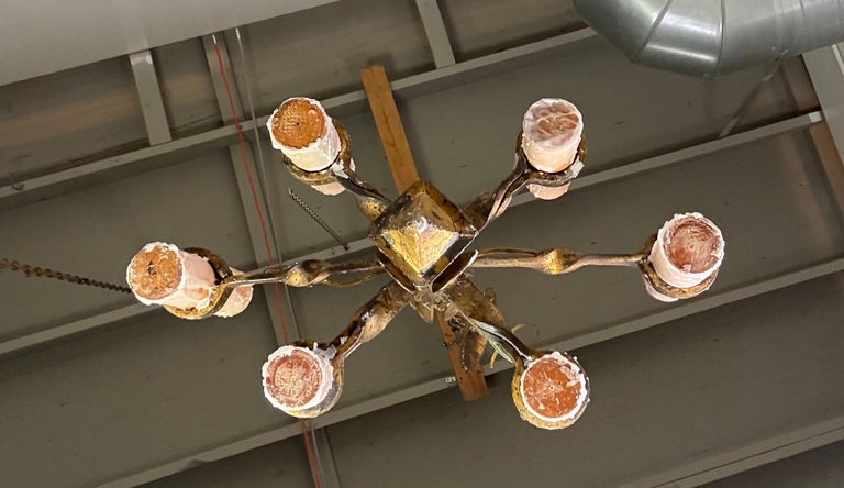 Spanish Hand Forged Iron Chandelier