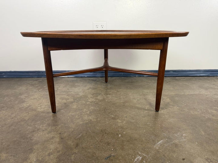 Sculptural Danish Modern Triangular Coffee Table