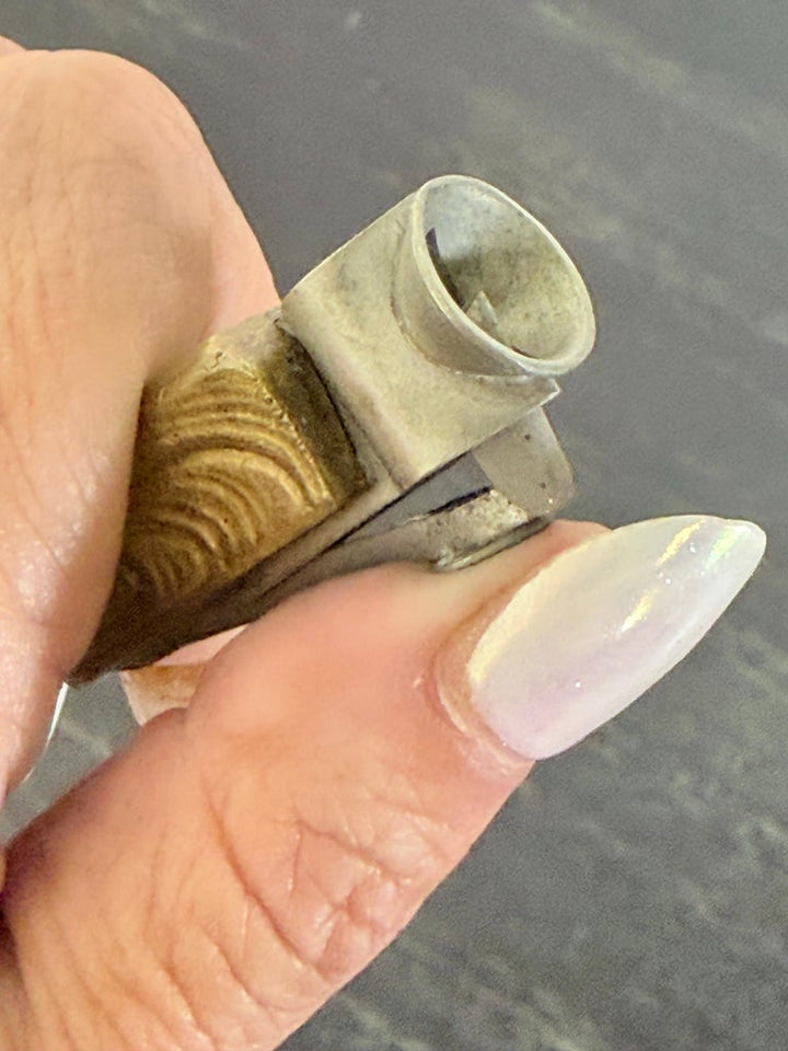 Antique Brass Cigar Cutter w/ Hounds