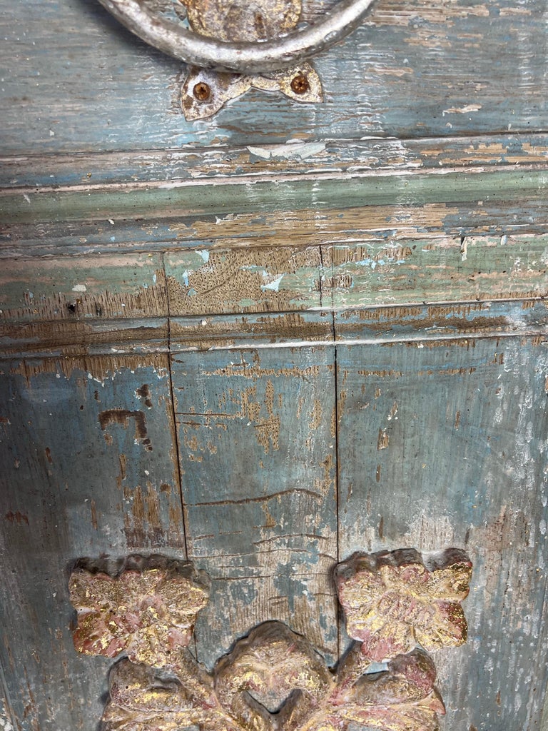 Pair of Italian Painted & Parcel Gilt Doors C. 1900