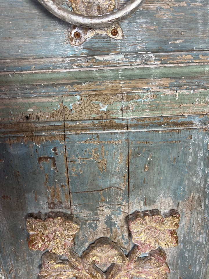 Pair of Italian Painted & Parcel Gilt Doors C. 1900