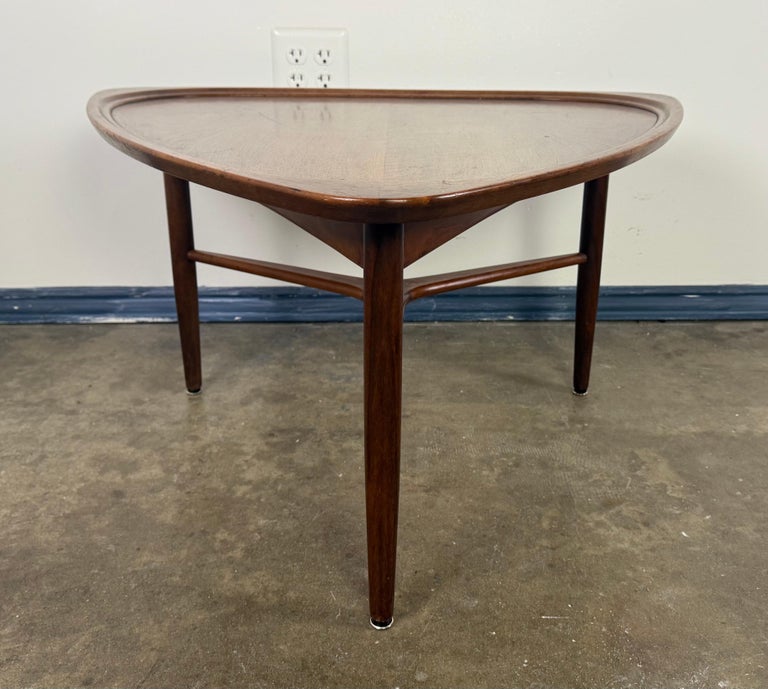 Sculptural Danish Modern Triangular Coffee Table