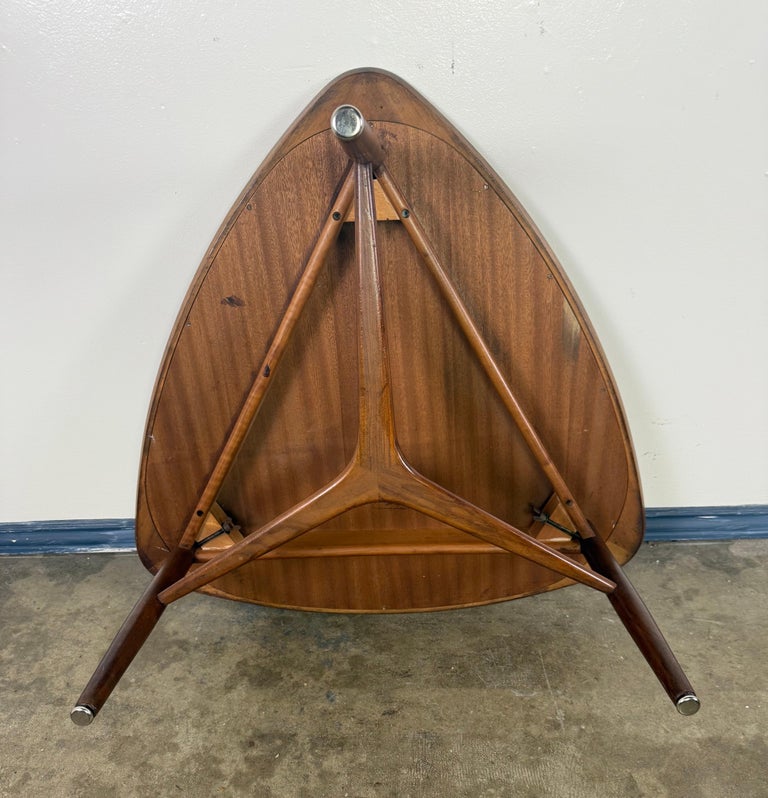 Sculptural Danish Modern Triangular Coffee Table