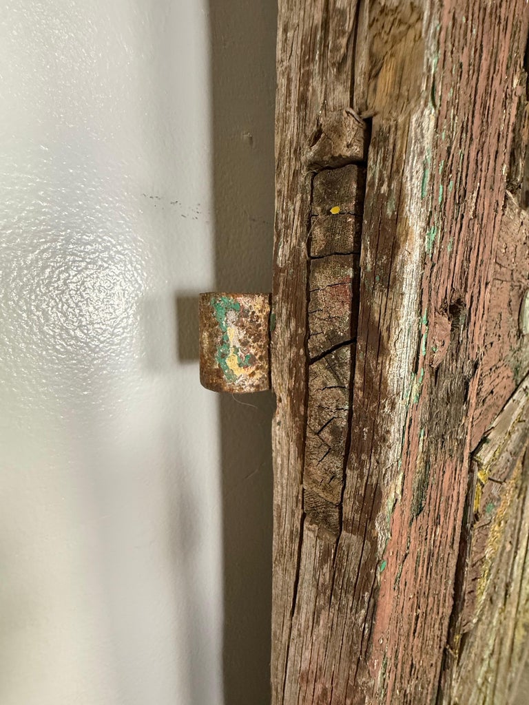 Pair of 19th C. Rustic Painted Doors