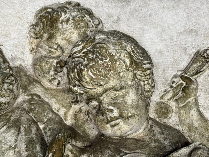 Bas-Relief Artwork of Cherubic Figures C. 1900