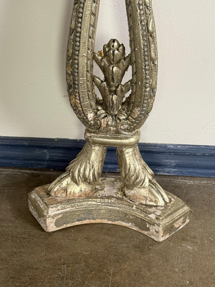 Italian Silvered Console w/ Granite Top