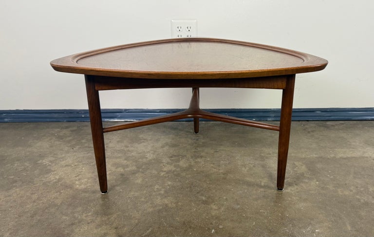 Sculptural Danish Modern Triangular Coffee Table