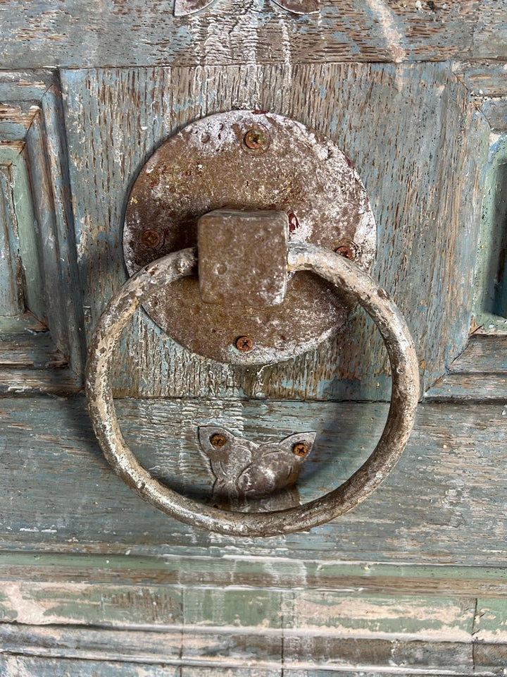 Pair of Italian Painted & Parcel Gilt Doors C. 1900