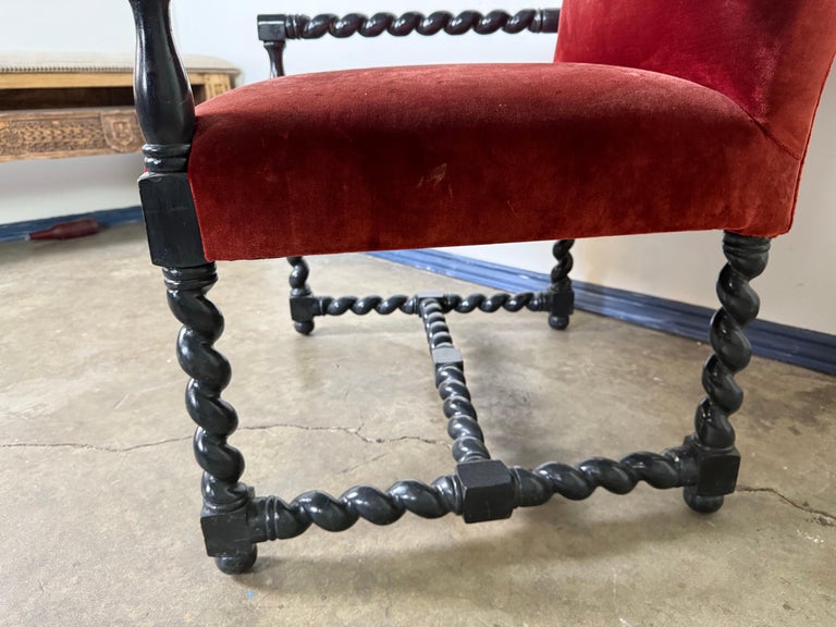 Pair of 19th C. Spanish Armchairs